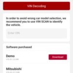 Mitsubishi Outlander PHEV VIN Decoding with OBD Scan Tool