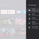 TCL TV remote settings button for accessing menu