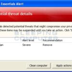 Fake Microsoft Security Essentials Alert