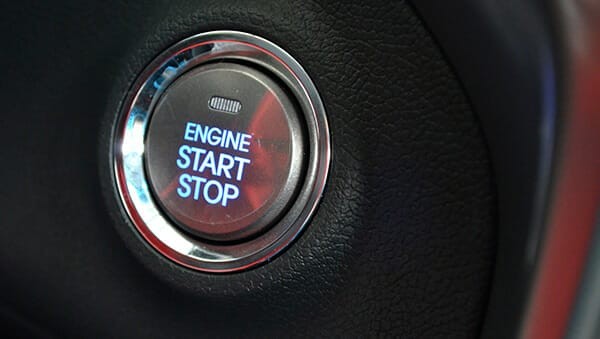 Car with keyless entry ignition system