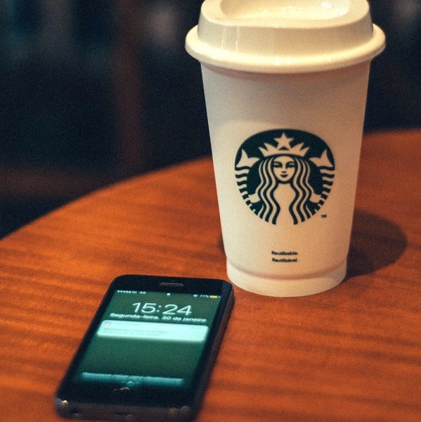 Ordering Starbucks on a mobile app