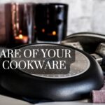 Scanpan non-stick cookware care instructions for daily use, including pre-use washing, avoiding aerosol sprays, and recommended cooking temperatures.