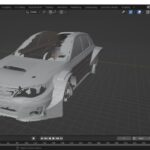 Widebody kit design in CAD software